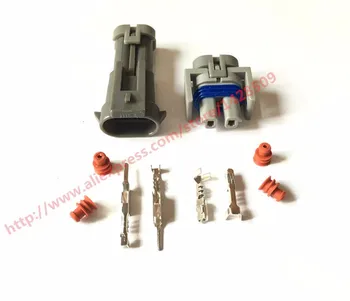 

20 Set Auto 2 Pin Female Male Auto Harness Connector Buick Brake Fluid Level Socket Plug Automotive Connector