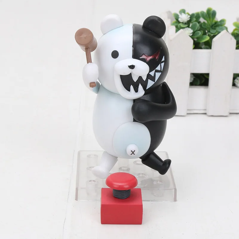 

Cool Game Danganronpa 4" Cute Nendoroid Monokuma Super Dangan Ronpa Anime PVC Acton Figure Model Collection dolls Toy gift