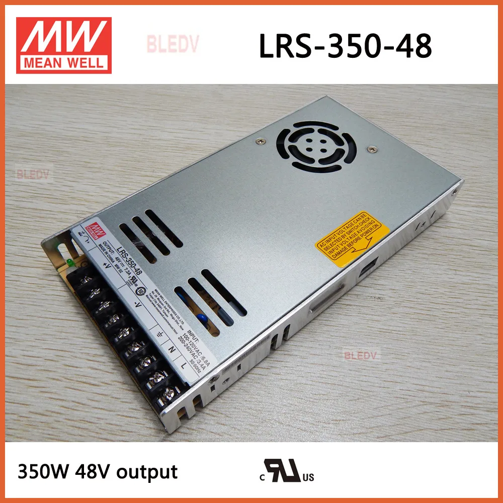 Бренд MEAN WELL представляет LRS-350-48 48V 7.3A meanwell LRS-350 48V 350,4 W один Выход переключение Питание