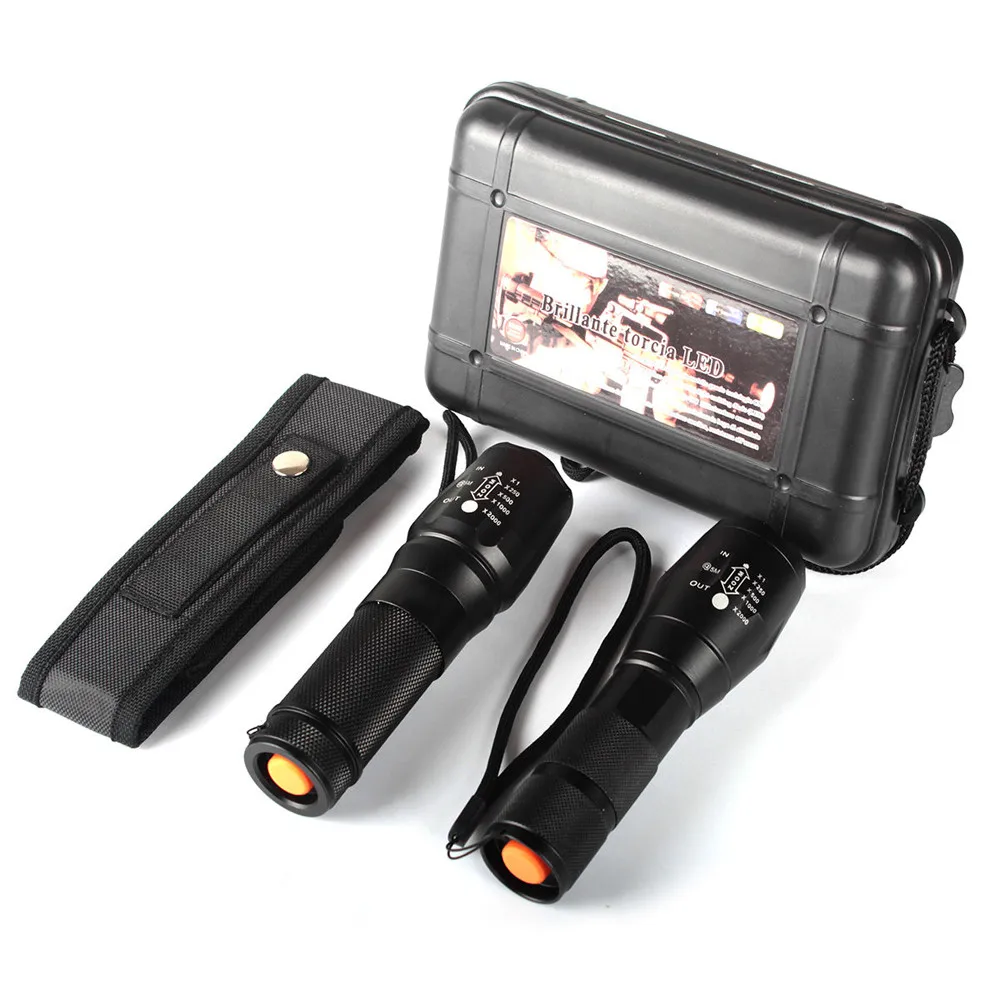

2018 2pc X800 ShadowHawk Tactical Flashlight LED Military Grade G700 Torch Lamp