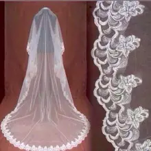 Свадебная фата Фата свадебное платье аксессуар кружевная Длинная фата 003