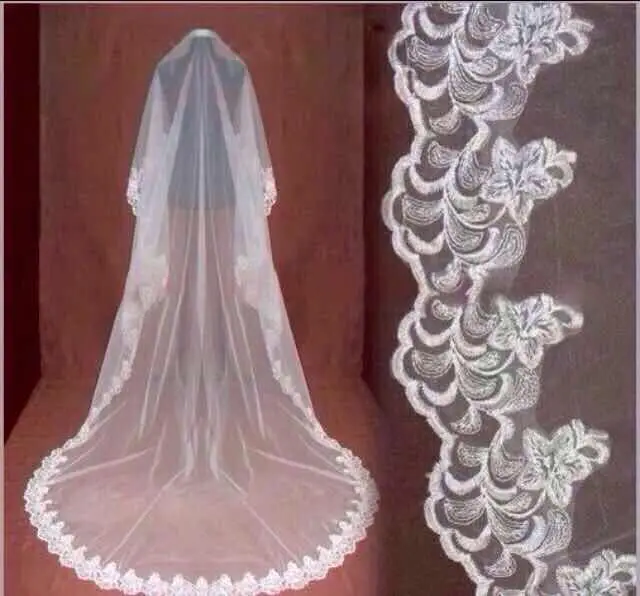 

Wedding Veils Bridal Veils Wedding dress accessory lace Long veils 003