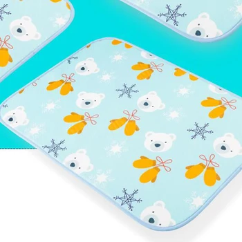 

Newborn Diaper mat Toddler Nappy Changing baby Crib Mattress Mat Baby Nursing Cartoon cotton Bed Mat Waterproof BHS021