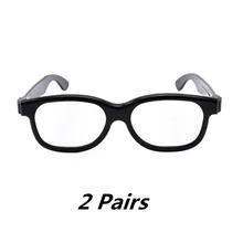 Пластиковые 2D очки 2 шт в упаковке-превращает 3D фильмы обратно в 2d-для SONY, LG, Visio Пассивные 3D телевизоров и реальных D 3D театров