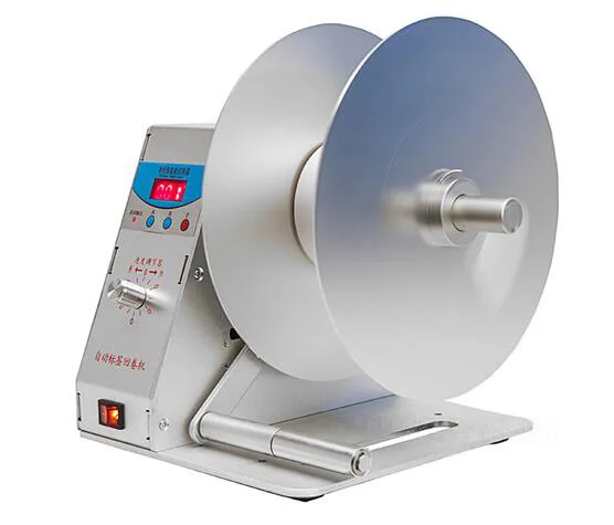 

110V Digital Automatic Label Rewinder Tags Rewinding Machine Speed Adjustable