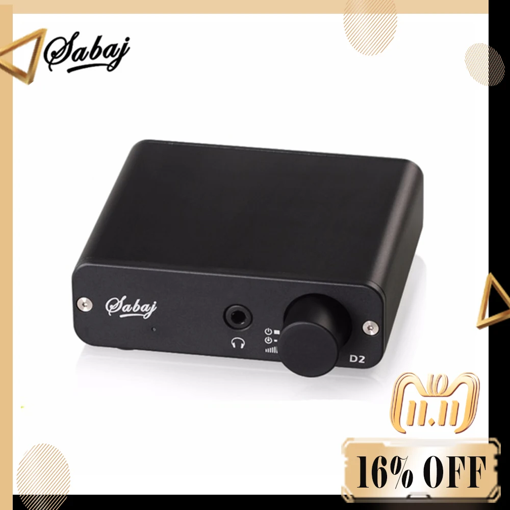 Sabaj D2 Audio Portable Headphone Amplifier Decoder All-in-one Coaxial Optical USB Input Mini Audio Amplifier Black Silver Sabaj D2 Audio Portable Headphone Amplifier Decoder All-in-one Coaxial Optical USB Input Mini Audio Amplifier Black Silver