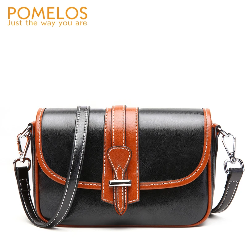 

POMELOS Brand Crossbody Bags For Women 2019 New Luxury Handbags Women Bags Designer Genuine Leather Bags For Women Clutch Purses