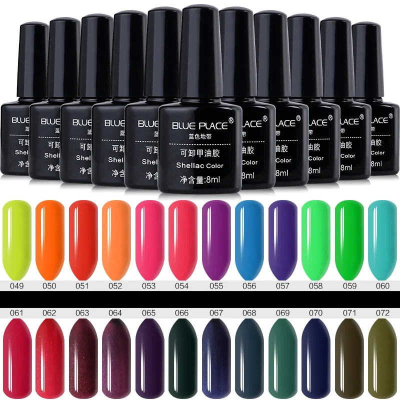 

Blue Place 8ml No Wipe Top Coat Manicure Soak Off UV LED Seal Top Coat Gel Lacquer Professional Long Lasting Top Nail Gel Polish