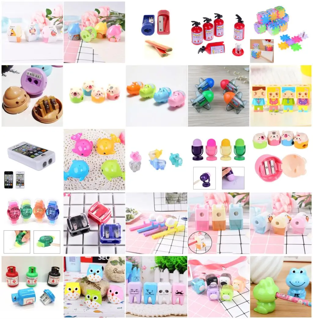 

1 Pcs Cute Cartoon Pencil Sharpener Owl Fish Frog Teeth Phone Shaped Pencil Sharpener Creative Stationery Gifts For Kids