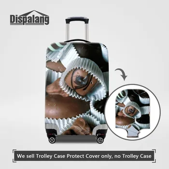 

Dispalang Women Fashion Case For A Suitcase Chocolate Prints Thicken Elastic Covers For 18-32 inch Case Protective Baggage Cover