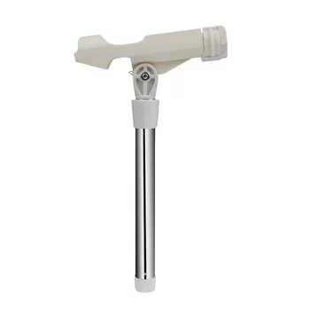 

ABS Aluminum Angle Adjustable Single Outrigger Rod Holder Boat Fishing Rod Pole Rack Tube