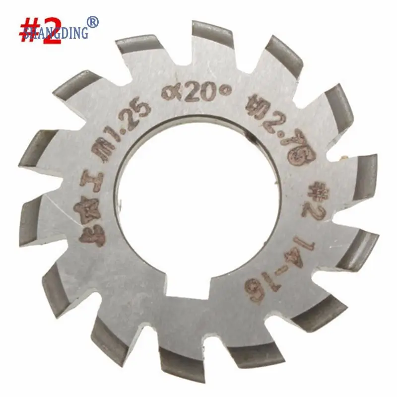

Diameter 22mm M1.25 20 Degree #2 14-16 Gear Involute Gear Cutters HSS Module High Speed Steel HOT