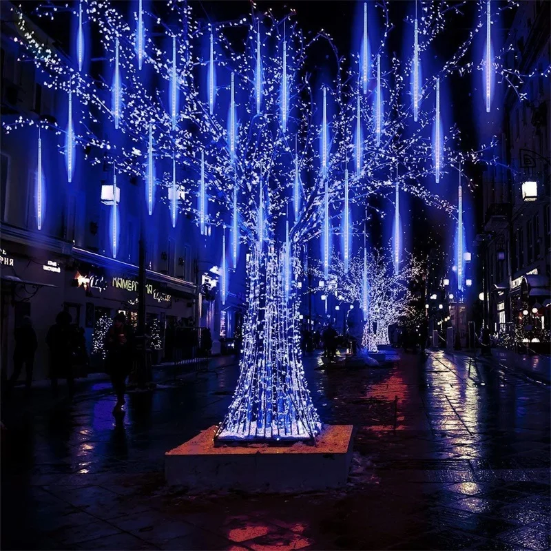 Noel Led Meteor Yagmuru Isik 8 Tupler 50 Cm 30 Cm Led Su Gecirmez Isiklar Parti Bahce Noel Dize Isik Dekorasyonu Acik Led String Aliexpress