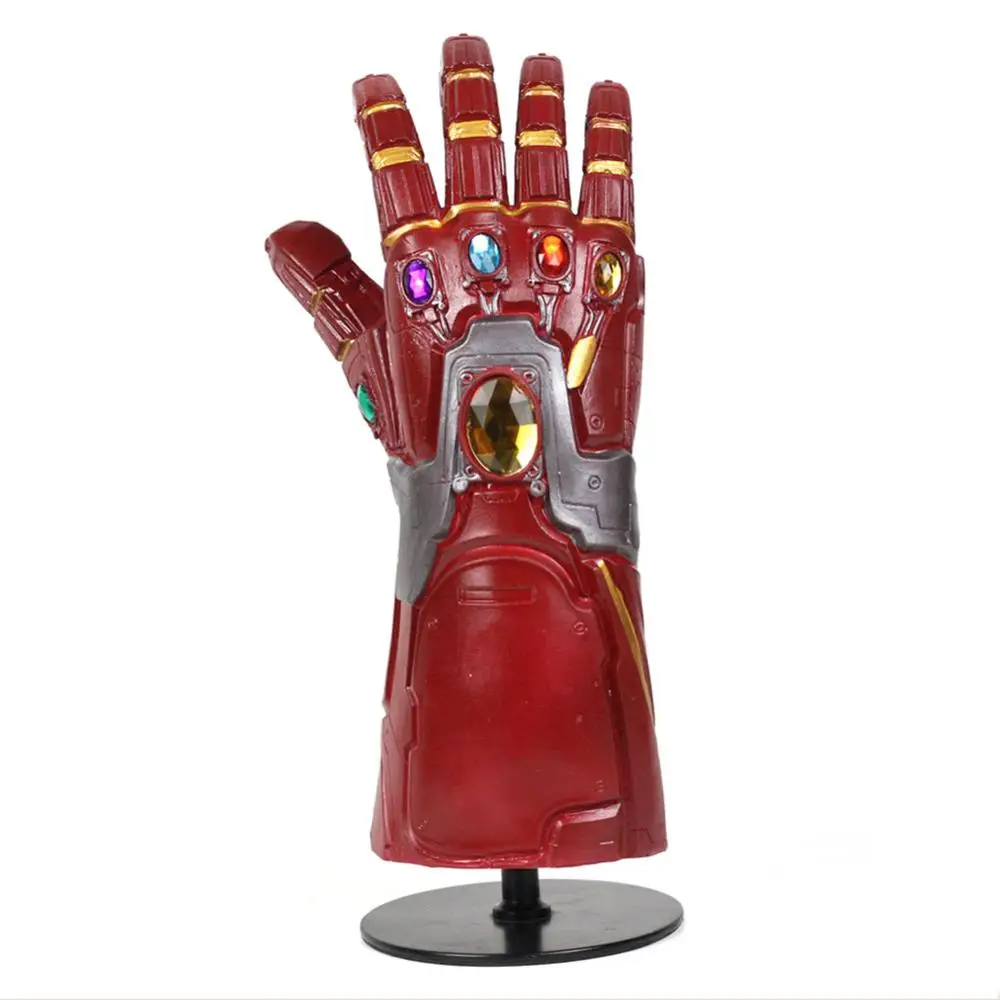 

Avengers Endgame 4 Iron Man Halloween Cosplay Gloves Tony Stark Thanos Infinity Stone Infinity Gauntlet Latex Hand Gauntlet