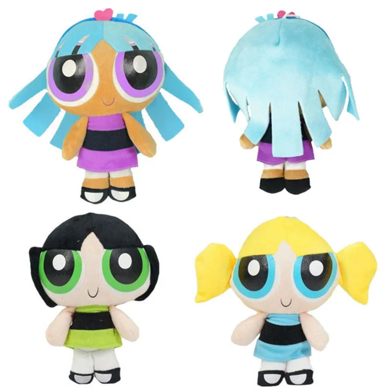 

The Powerpuff Girls Plush Dolls Bubbles Blossom Buttercup peluche Toys Baby Kids Cartoon Gift 3pcs/set 20cm