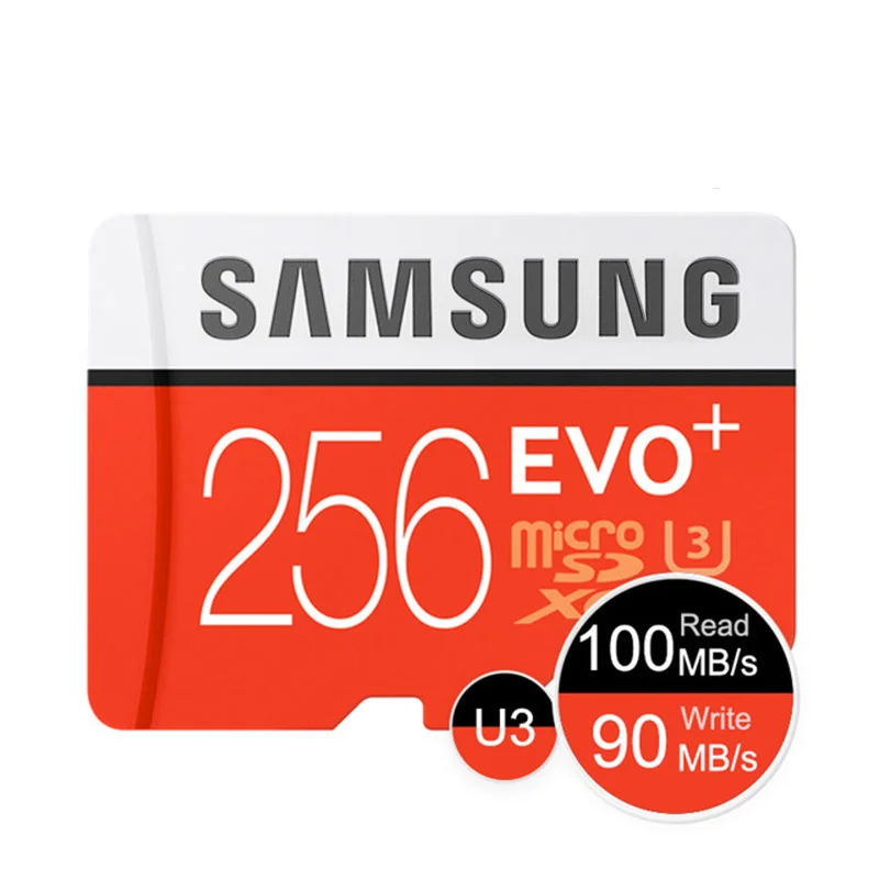 Карта памяти SAMSUNG EVO Plus 32 ГБ/SDHC 64 Гб/128 ГБ/256 ГБ/SDXC Micro SD TF карта