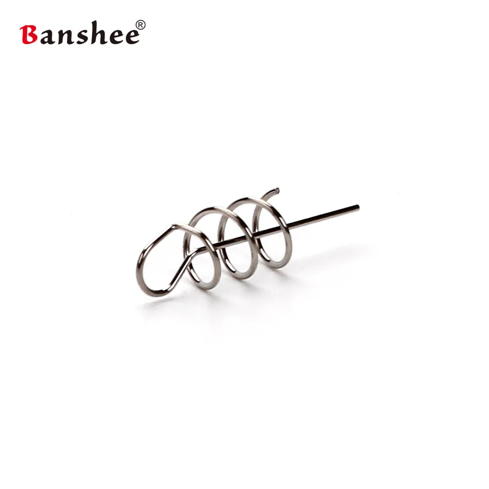 

Banshee Fishing Lure Accessories Spring Pin High Carbon Steel MJR01 50pcs/set use with soft bait Fishing Lures Tackle