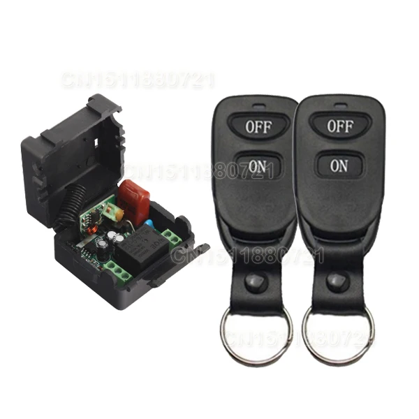 

AC220V 1CH RF Wireless Remote Control Switch System,315/433 MHZ Transmitters + Receiver, Latch/Momentary/Toggle