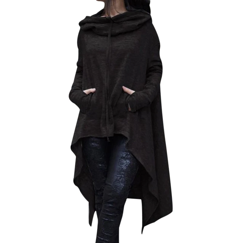 

Hooded Sweatshirt Women Long Jacket Sudaderas Mujer Oversize Hip Pop Hoodie Loose Mantle Hooded Cover Pullover Clothes Outwear