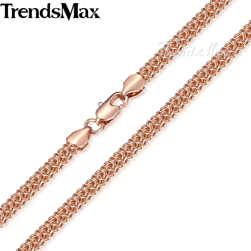 Цепочка из розового золота для мужчин и женщин 6 мм 50 см 60 см|gold chain for men|gold chainchain men |