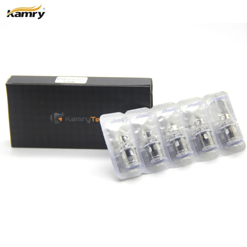 

Original Kamry Atomizer Coil Replaceable Sub 0.5ohm X6 Plus Coils K1000 Plus Atomizer E Cigarette Vaporizer Coils 5cps/lot