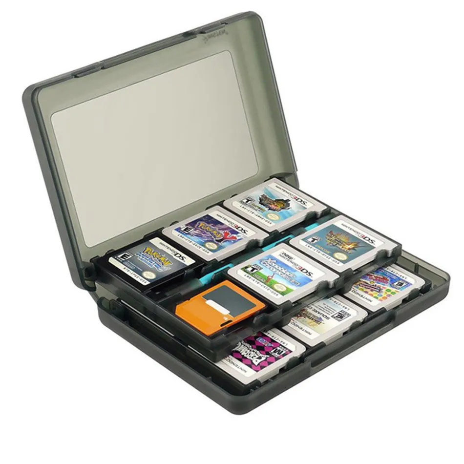 

1pc 28 in 1 Game Card Case Holder Durable Hard Plastic Cartridge Storage Box for Nintendo DS 3DS