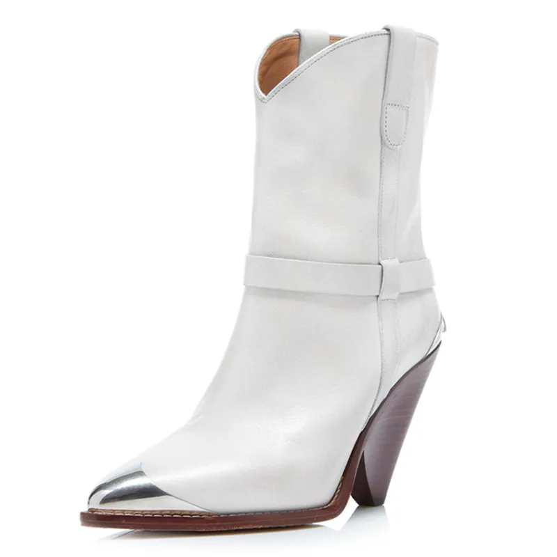 On Rivets Courtes yellow Véritable Retour Slip black Pour Bout D'hiver Beige Cuir Compensées Jaune En Bottes Femmes Sexy Pointu Chaussures Nouveau Noir vYybf76mIg