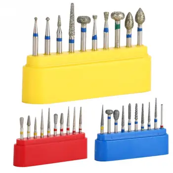 

10pcs Dental Burs Set High Speed Bur Diamond Grinding Teeth Drill Grinder Bits Dental Equipment For Rotary Polisher Tool