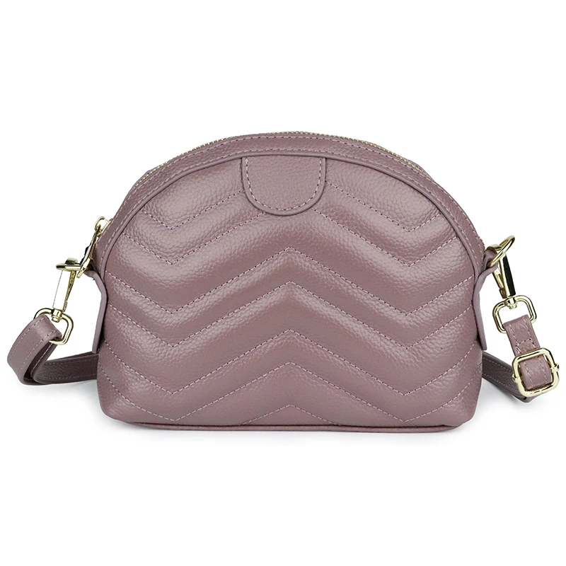 

New Arrivals Ladies Soft Real Leather Cross-body Bags Hot Brand Designer Geometric Style Genuine Leather Female Messenger Bags