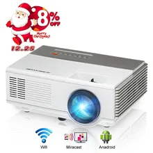 CAIWEI mini led projector WiFi Digital HDMI VGA USD AV port portable projector Android Airplay Proyector Video Games TV Show