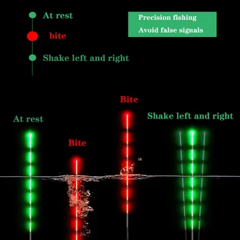 

Smart Fishing Led Light Float Night Luminous Fishing Floats Automatically Remind Fishing Float With Button Battery 2019 New