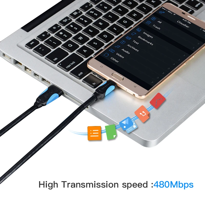 1 5 м Vention USB с кабель для быстрой зарядки 2A 3 usb C передачи данных Тип зарядный samsung S8
