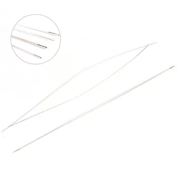 

Wholesale 5Pcs Big Eye Curved Beading Needles Threading String Cord Jewelry Making Tool
