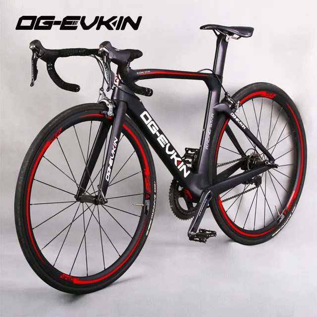 Best Price OG-EVK New Arrival 700C 22 speed  Carbon Road Bike Complete Bicycles UD 53-39T Glossy/Matt Powerway R36 BB386 SHIMAN0 R8000 6800