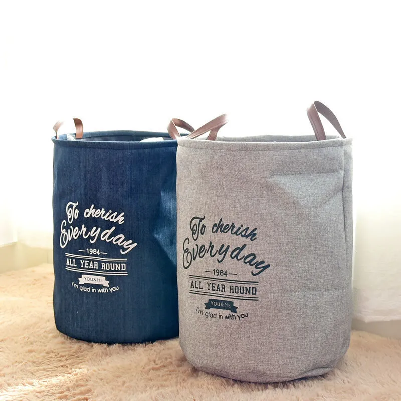 

Foldable Laundry Basket Washing Clothes Storage Bag Laundry Hamper Basket Kids Toys Organizer Home Sundries Storage Barrel