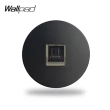 Настенная панель L6 черный белый серый CAT6 RJ45 ПК Ethernet компьютерная передача данных настенная розетка модульная DIY комбинация