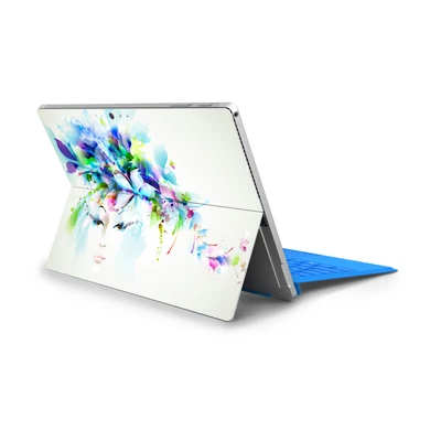 Красочные декоративные наклейки на ноутбук для microsoft Surface Pro 6/5, наклейки на заднюю панель для крутой девушки для microsoft surface Pro 4 - Цвет: SPS-16(124)