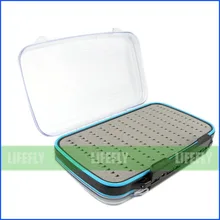 Пластиковая Водонепроницаемая коробка для мух двухсторонний слот пенки Fly Fishing(большой