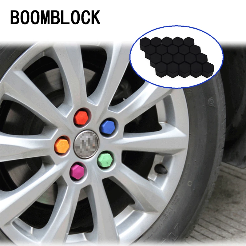 BOOMBLOCK 20 шт. силиконовый автомобильный винт ступицы крышки для Toyota C-Hr Corolla Seat Leon Ford Focus 2 Fiesta Ranger Mazda 3 CX-5