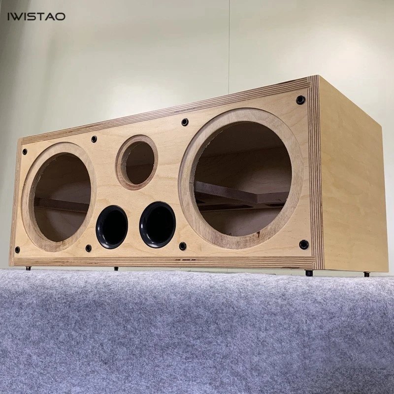 IWISTAO 4-inch Double Bass plus Treble Center Speaker Empty Enclosure 5.1 Home theater 12L HIFI Audio DIY
