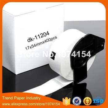 

1 Rolls Brother Compatible DK-11204 Label 17X54mm DK-1204 P-Touch Thermal Label with permanent Plastic Holder