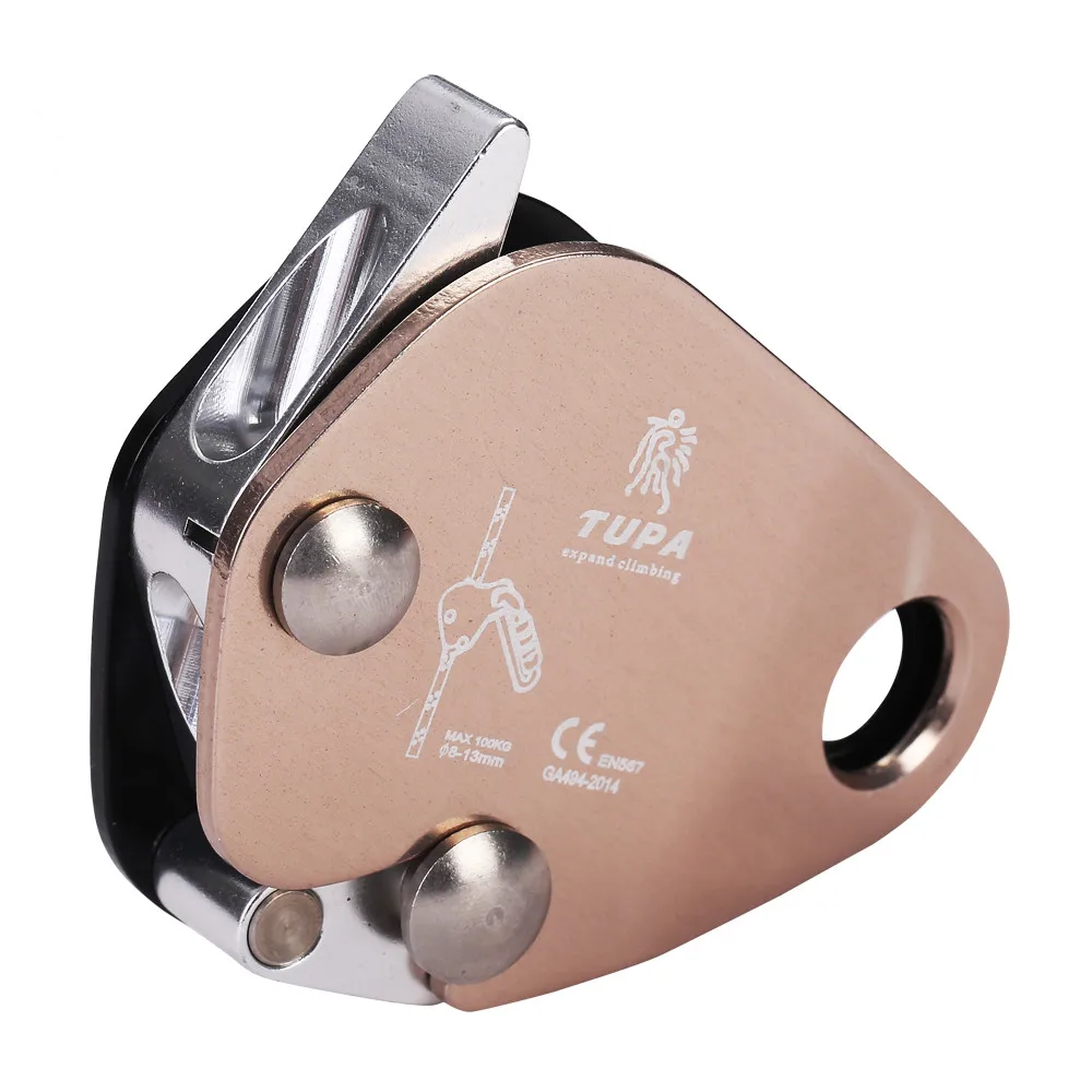 

CE Approved, Alloy Automatic Rope Shortener Self-locking Rope Grab Rock Climbing Protector Aerial Fall Protection Equipment 10KN