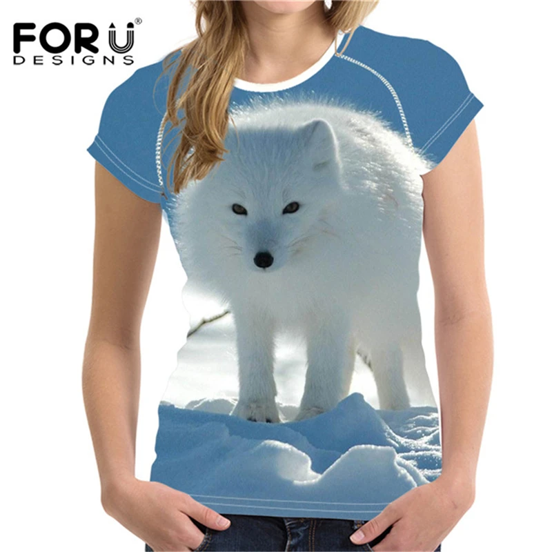 FORUDESIGNS/kawaii футболка женская летняя футболка женская футболка Femme Humoristique животные Соединенные футболки Feminist с круглым вырезом