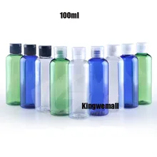 300 шт/партия 100 мл, 100 мл пластик, ПЭТ бутылка, косметическая упаковка, откидной Чехол для бутылок LW-D-100B