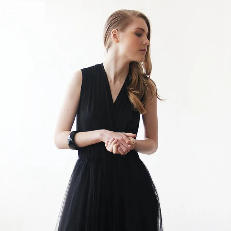 Masquerade form dress Black evening dresses party (3)