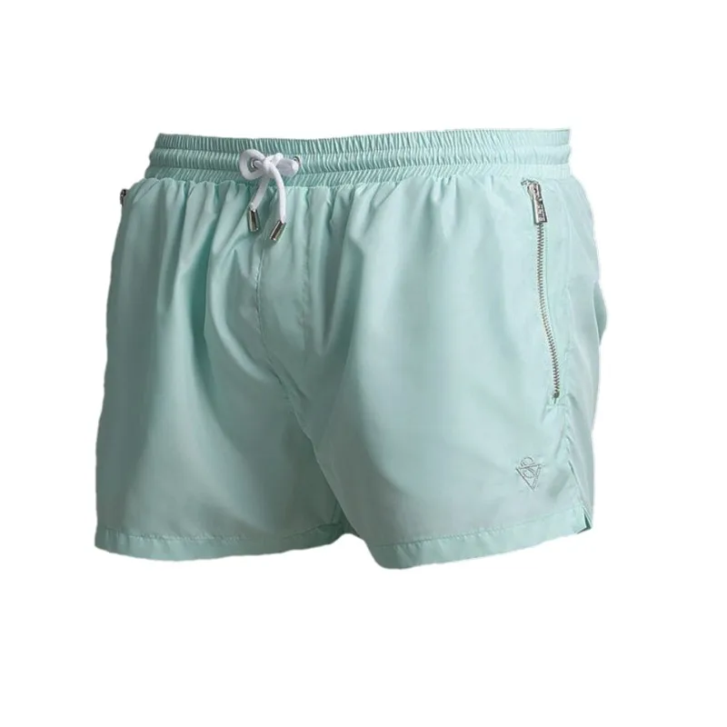 Lake blue shorts Новые мужские спортивные шорты для фитнеса бодибилдинга мужские летние повседневные крутые короткие мужские брюки штаны для бега и тренировок пляжная брендовая одежда - Цвет: Lake blue shorts