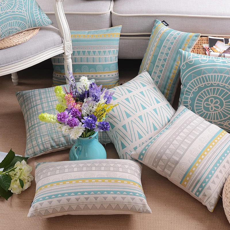 

Home Textile Bohemian Lumbar Pad Cushion Cover Nordic Cushions Almohada Simple Soft Seat Car Linen Suit Cushion Pillow Case Bo-8
