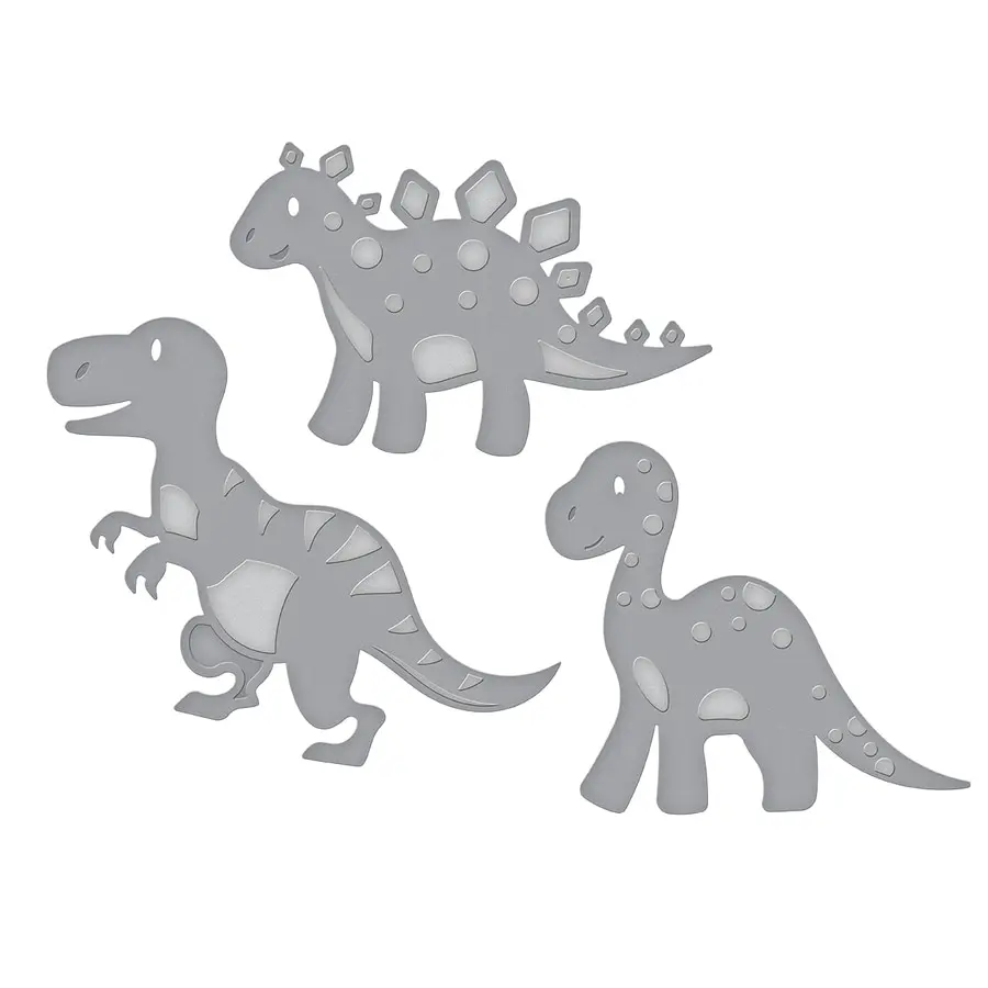 

3pcs different dinosaurs Metal Cutting Dies For DIY Scrapbooking Embossing Paper Card Making Decorative Craft Die Cuts New 2019