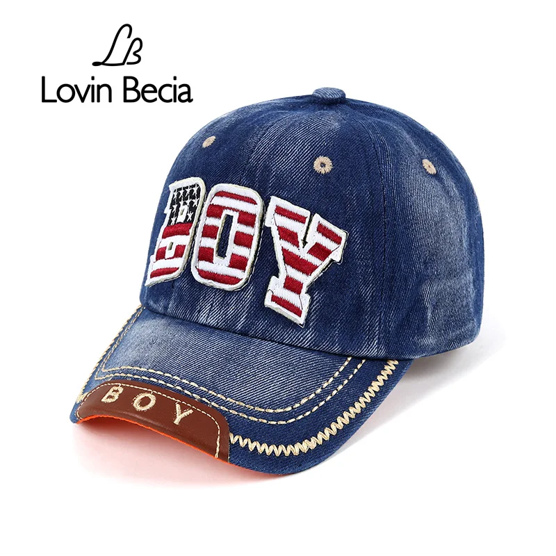 LovinBecia Summer Handsome Boys Baseball Cap Toddler Children Letter Denim Hat Casual Hip Hop Sun Snapback caps 3-8years kids цена LovinBecia Summer Handsome Boys Baseball Cap Toddler Children Letter Denim Hat Casual Hip Hop Sun Snapback caps 3-8years kids цены онлайн
