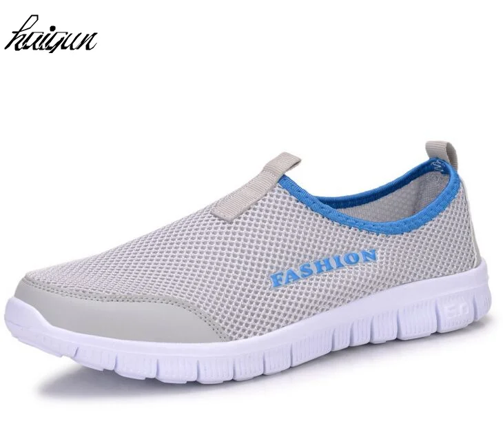 

Couples Shoes Summer Casual Style Mesh Shoes Woman Slip On Loafers Soft Light Breathable Flats Size Plus 34-46